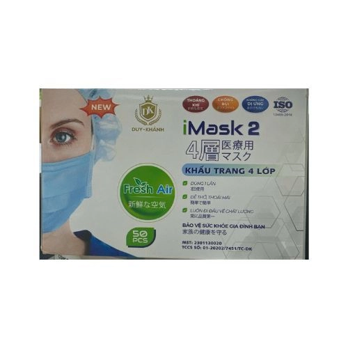 Khẩu trang y tế iMask 2 Duy Khánh hộp 50 cái