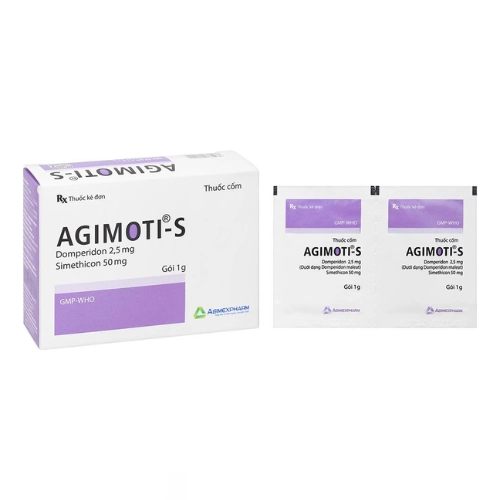 Thuốc điều trị trào ngược dạ dày, thực quản Agimoti - S hộp 30 gói x 1g
