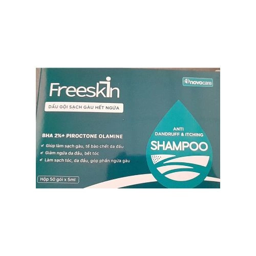 Dầu gội sạch gàu hết ngứa Freeskin hộp 50 gói