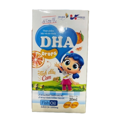 Thực phẩm bảo vệ sức khoẻ DHA Drops Tinh dầu cam hộp 1 lọ 20ml