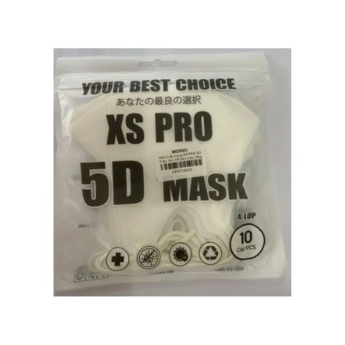 Khẩu trang y tế XS Pro 5D Mask (màu trắng) Your best choice XS Pro 5D Mask Gói 10 cái
