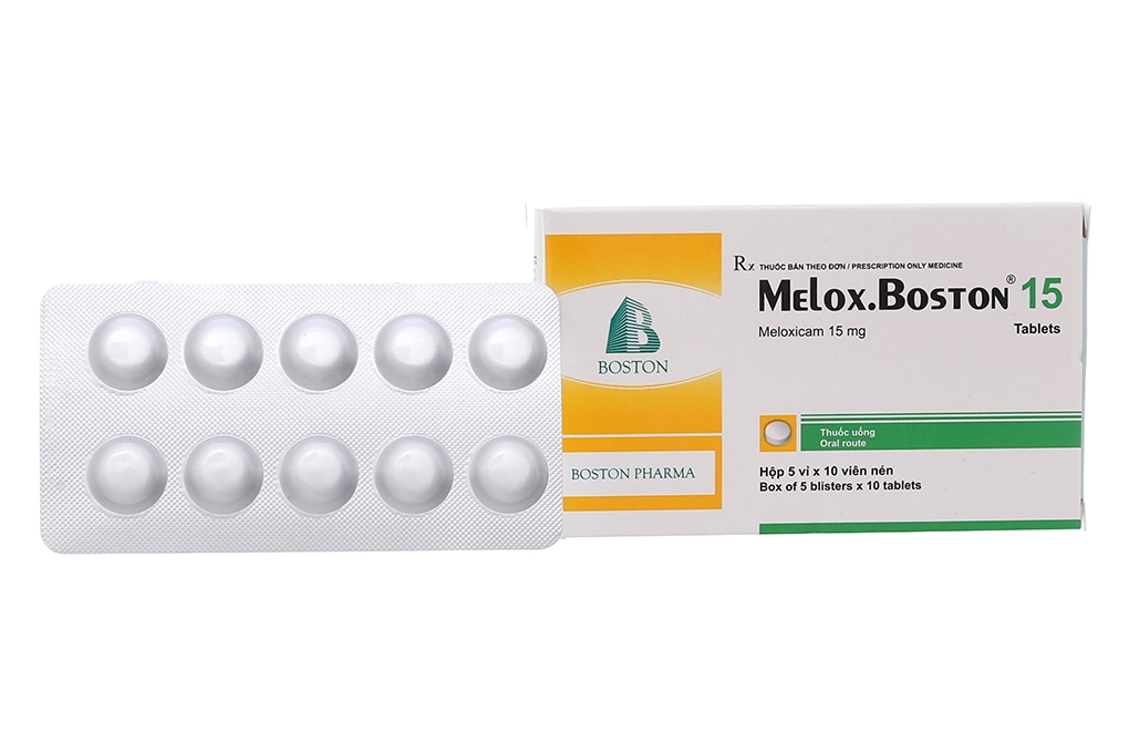 Thuốc giảm đau, kháng viêm Melox.Boston 15 hộp 50 viên