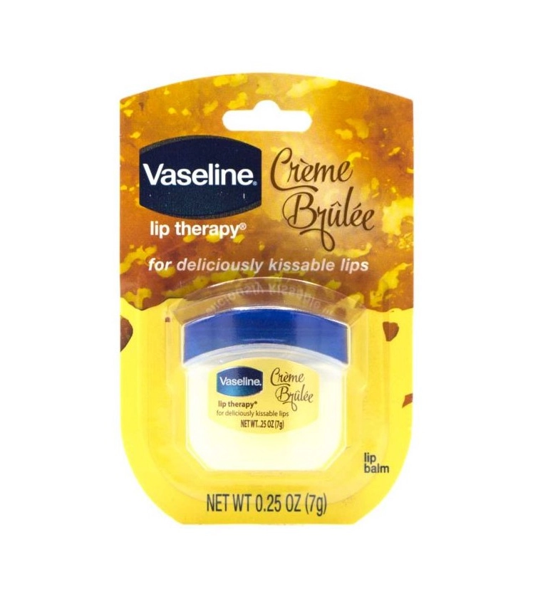 Kem dưỡng ẩm Vaseline Creme Brulee Lip Therapy lọ 7g
