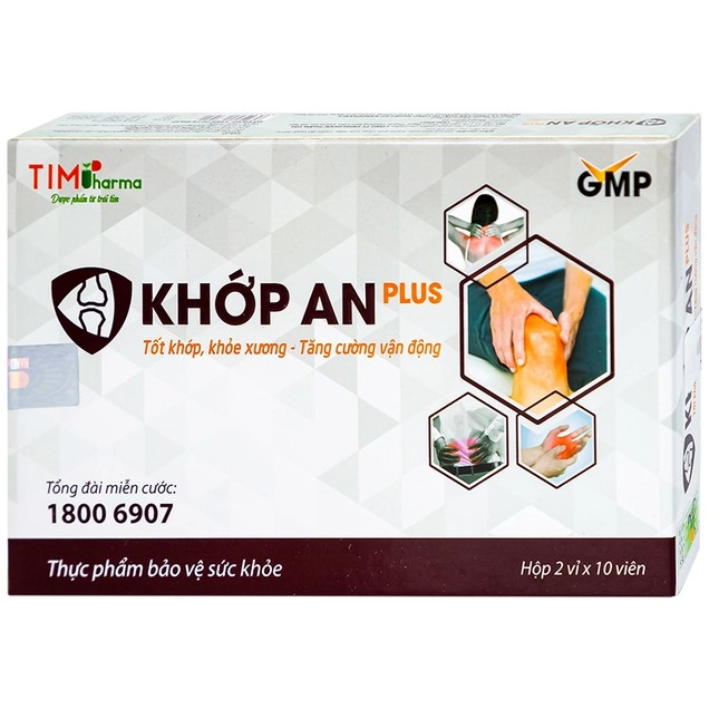 Hoạt huyết, mạnh gân xương Khớp An Plus Nanofrance hộp 2 vỉ x 10 viên