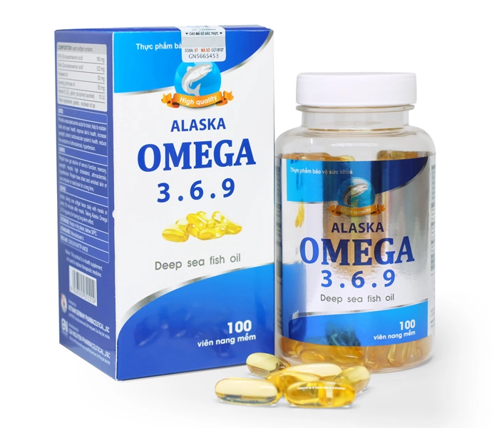 Viên uống Dầu cá Alaska Omega 3.6.9 (Gia Nguyễn) hộp 100 viên