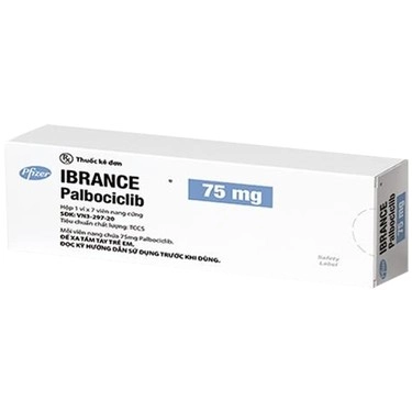 Cản trở sự phát triển, lan rộng các tế bào ung thư Ibrance 75mg Pfizer hộp 1 vỉ x 7 viên