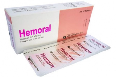 Thuốc trị suy giãn tĩnh mạch, trị trĩ Hemoral Tablet hộp 30 viên