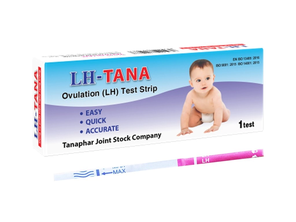 Que thử rụng trứng LH-Tana Ovulation (LH) Test Strip hộp 1 cái