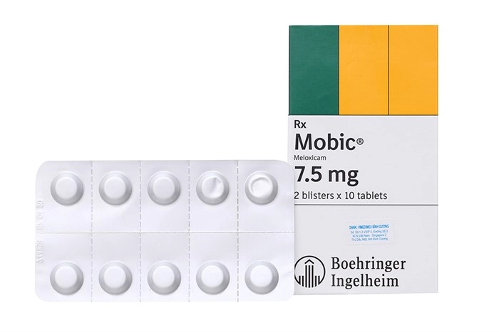 Thuốc giảm đau, kháng viêm Mobic 7,5mg hộp 2 vỉ x 10 viên