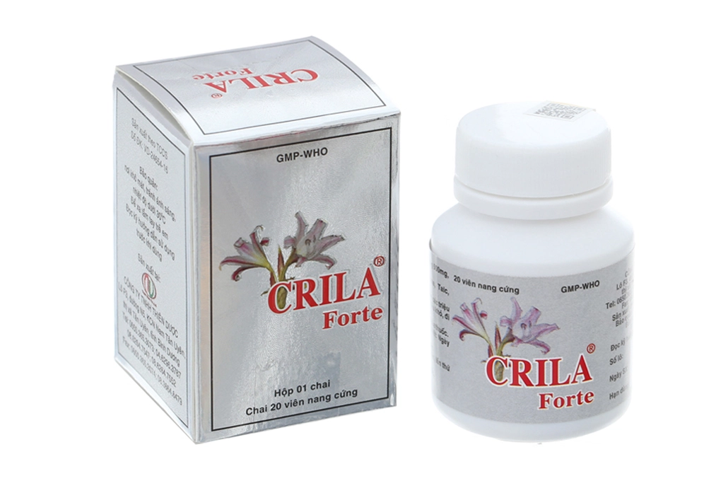 Thuốc trị phì đại tuyến tiền liệt  Crila Forte hộp 1 lọ 20 viên