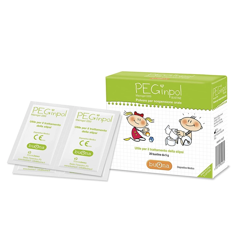 Bột nhuận tràng, trị táo bón trẻ em PEGinpol Buona hộp 20 gói x 5g
