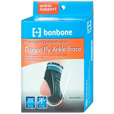 Đai nẹp mắt cá chân trái Bonbone Dragon Fly Ankle Brace size S hộp 1 cái