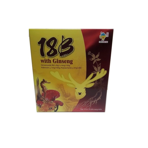 Viên uống bổ sung vitamin 18B With Ginseng hộp 10 vỉ x 10 viên