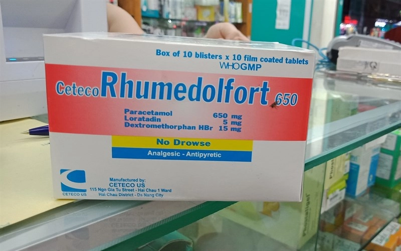 Ceteco RHUMEDOL Fort 650mg hộp 100 viên