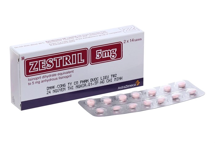 Thuốc trị tăng huyết áp, suy tim Zestril 5mg hộp 28 viên