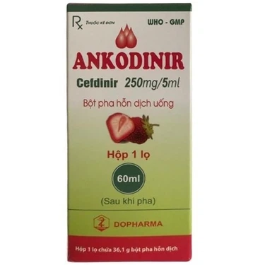 Bột pha hỗn dịch uống Ankodinir Dopharma hộp 1 lọ