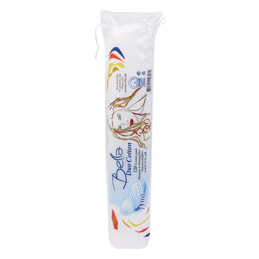 Bông tẩy trang Bella duo cotton gói 120 miếng