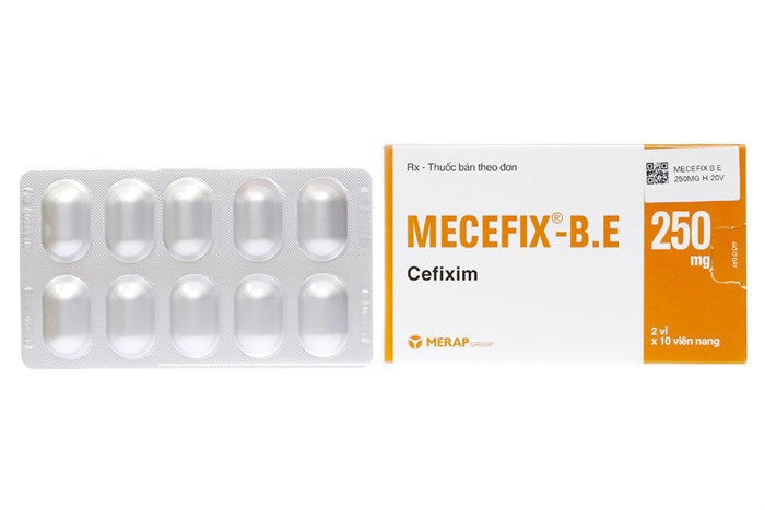 Thuốc kháng sinh Mecefix-B.E 250 hộp 20 viên