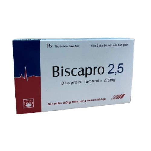 Thuốc tim mạch Biscapro 2,5 hộp 28 viên
