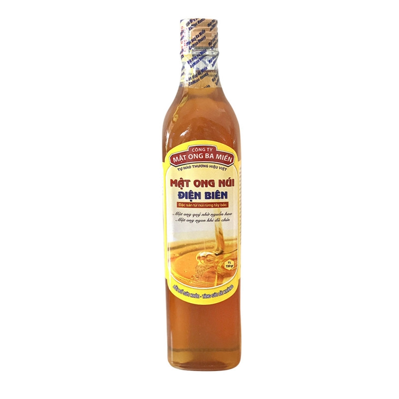 Mật ong núi Điện Biên (CTY Mật Ong Ba Miền) chai 720g