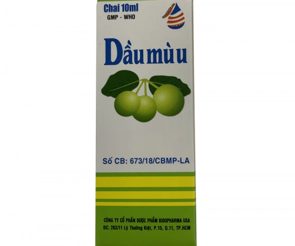 Dầu Mù U Bidopharma hộp 1 chai 10ml
