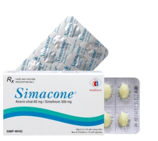 Thuốc điều trị chứng co thắt cơ trơn Simacone hộp 2 vỉ x 10 viên
