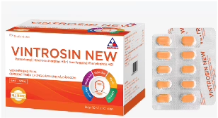 Thuốc giảm đau, hạ sốt Vintrosin New hộp 10 vỉ x 10 viên nén bao phim