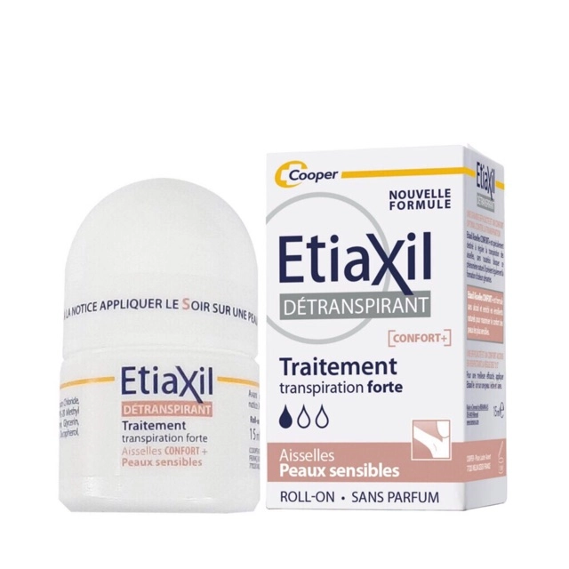 Lăn nách Etiaxil Traspiration Forte Sensible (nâu) hộp 1 chai  