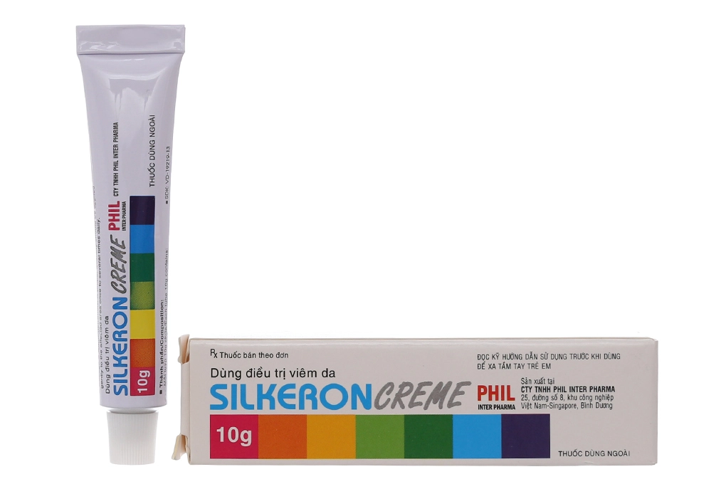 Thuốc bôi trị nấm viêm da Silkeron Creme Phil hộp 1 tuýp 10g