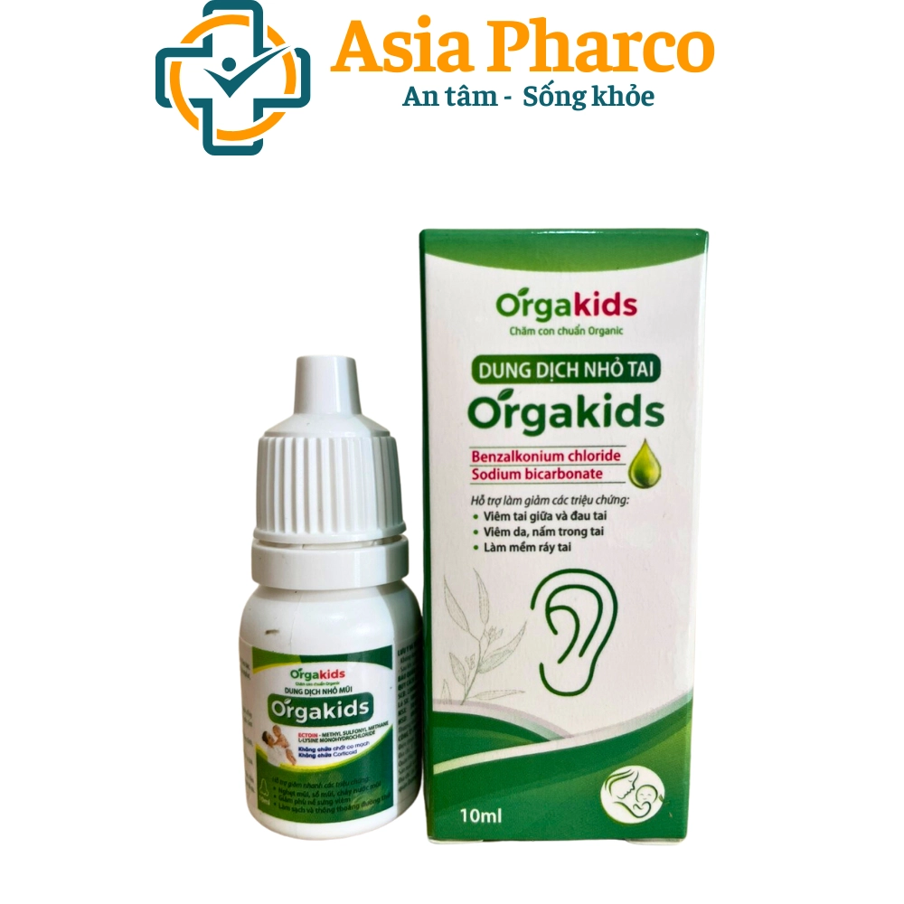 Dung dịch nhỏ tai Orgakids hộp 1 chai 10ml