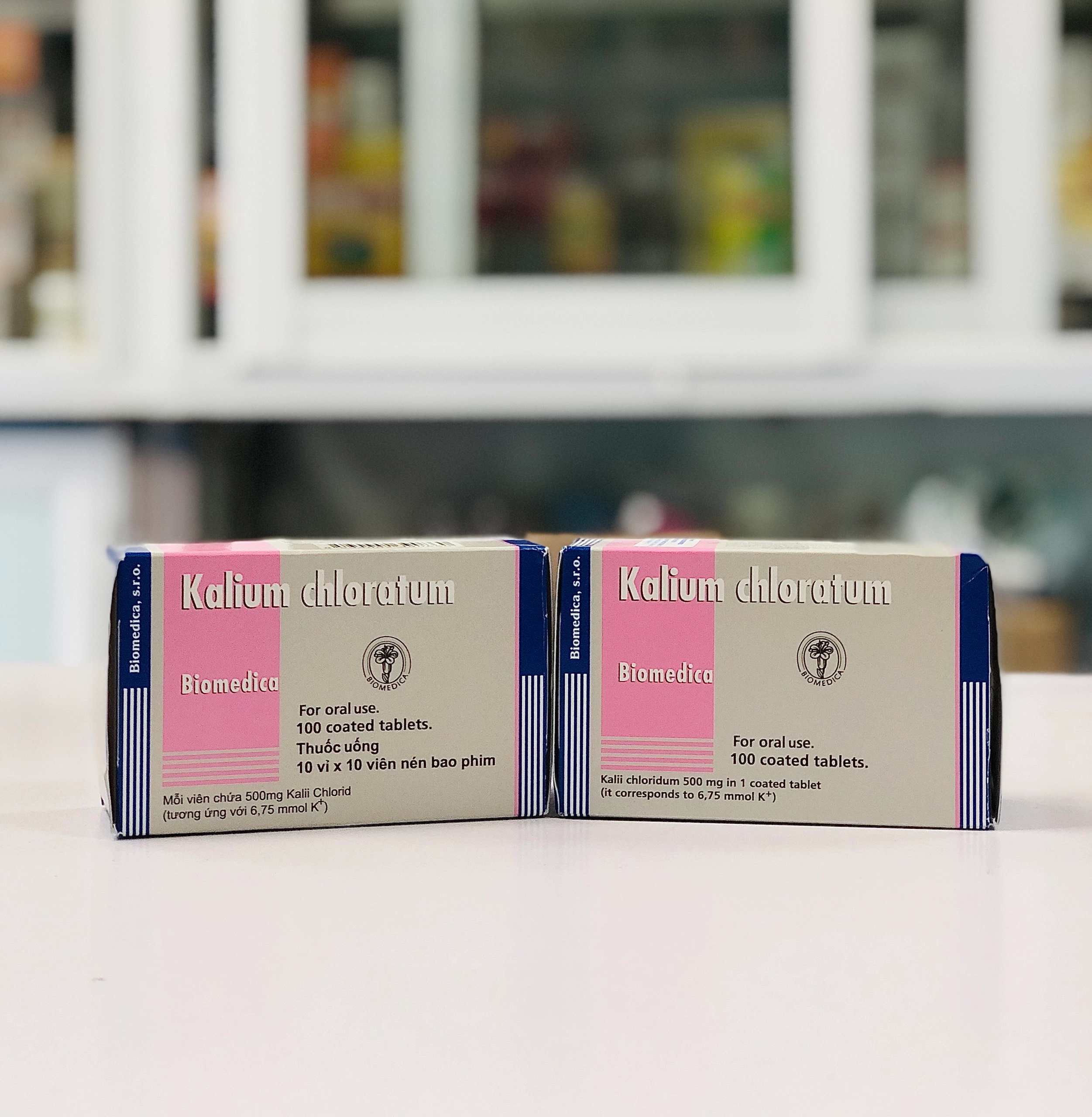 Thuốc điều trị thiếu kali Kalium Chloratum Biomedica hộp 10 vỉ x 10 viên