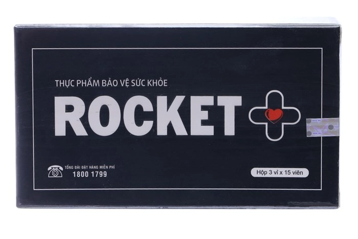 Viên uống tăng cường sinh lý nam Rocket + hộp 45 viên