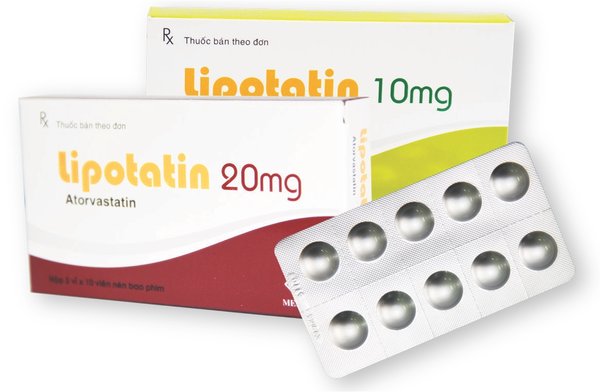 Thuốc trị mỡ máu Lipotatin 20mg  hộp 30 viên