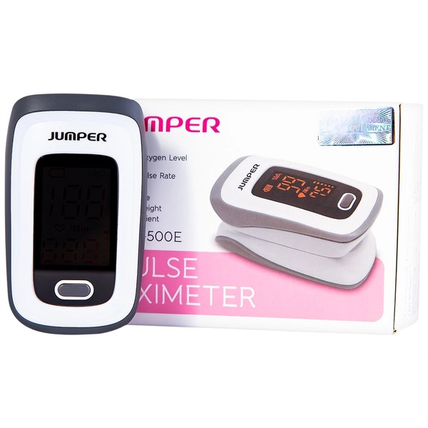 Máy đo nồng độ oxy trong máu SpO2 Jumper Pulse Oximeter JPD-500E hộp 1 cái