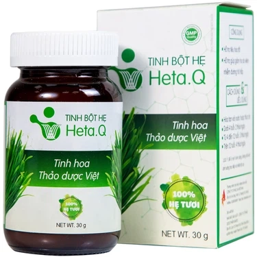 Hỗ trợ tiêu hóa tốt, giảm ho do viêm nhiễm đường hô hấp tinh bột hẹ Heta.Q chai 30g
