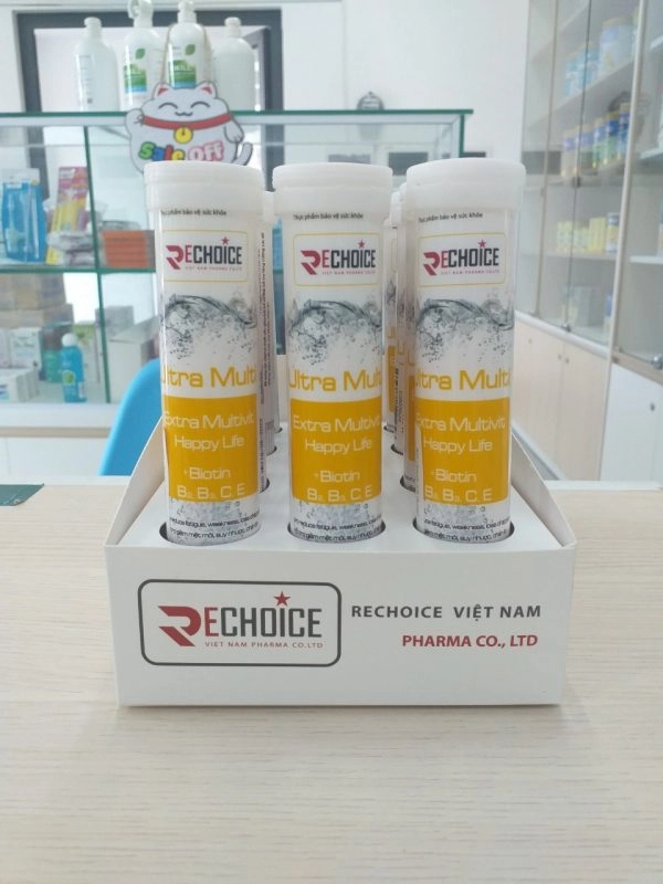 Viên sủi tăng sức đề kháng vị Red Bull Ultra Multi tuýp 20 viên sủi