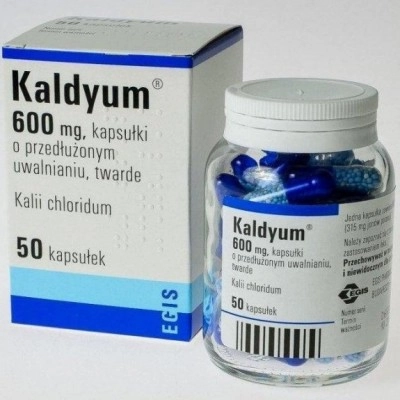 Thuốc tác dụng đối với máu Kaldyum 600mg hộp 50 viên
