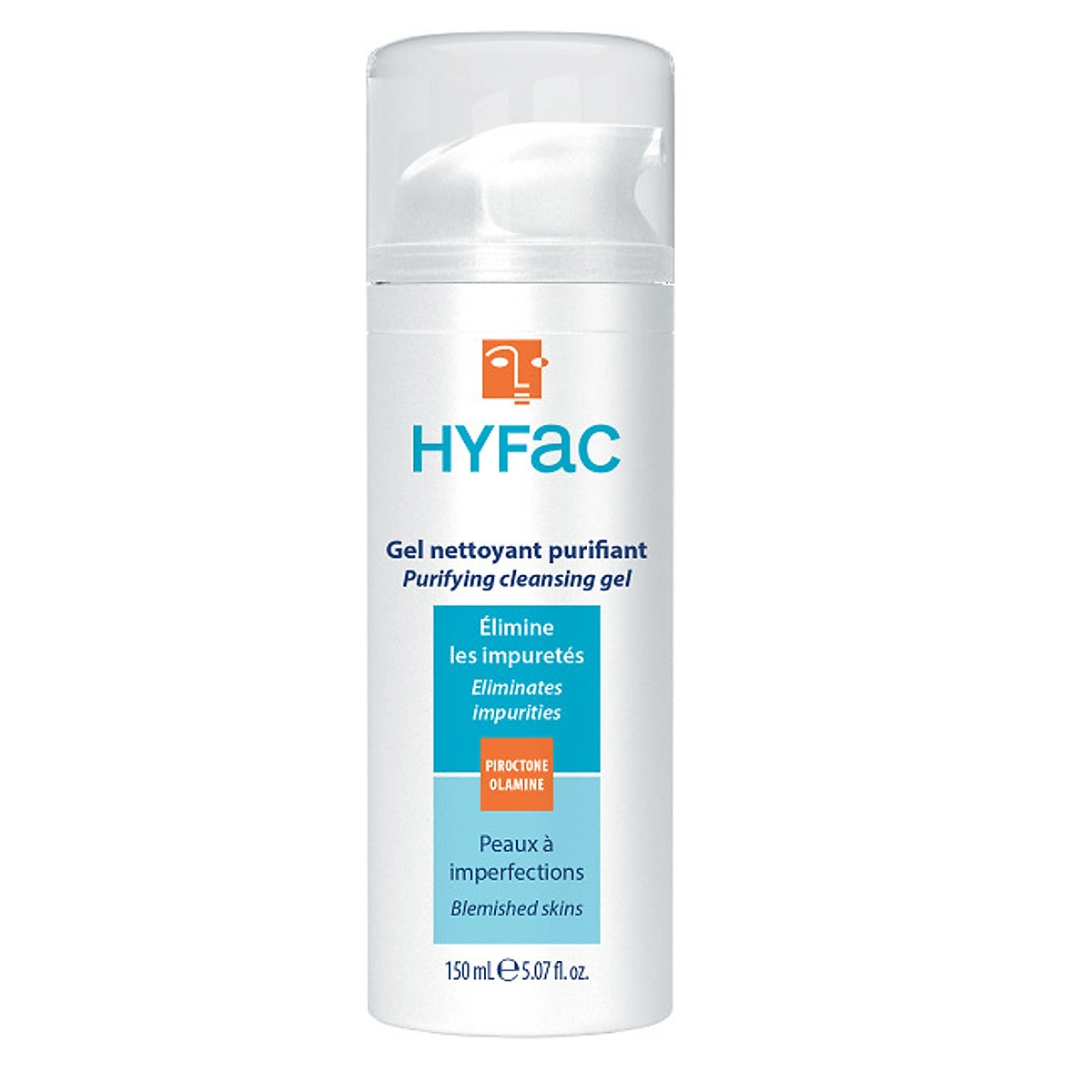 Sữa rửa mặt dành cho da mụn  Hyfac Purifying Cleansing Gel chai 150ml