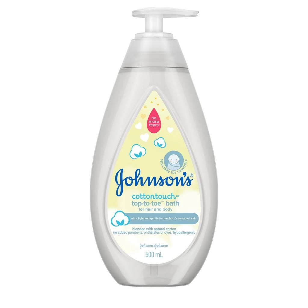 Sữa tắm toàn thân Johnson's cottontouch top to toe bath chai 500ML