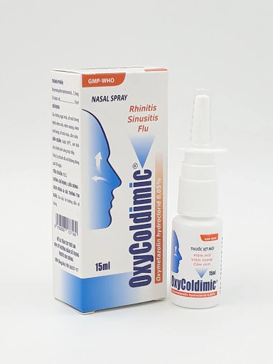 Thuốc xịt mũi Oxycoldimic hộp 1 lọ 15ml