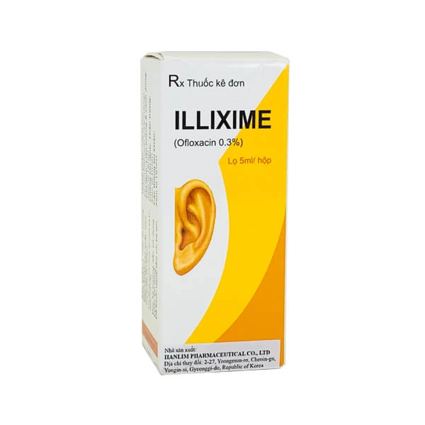 Thuốc nhỏ tai ILLixime tai hộp 1 lọ 5ml