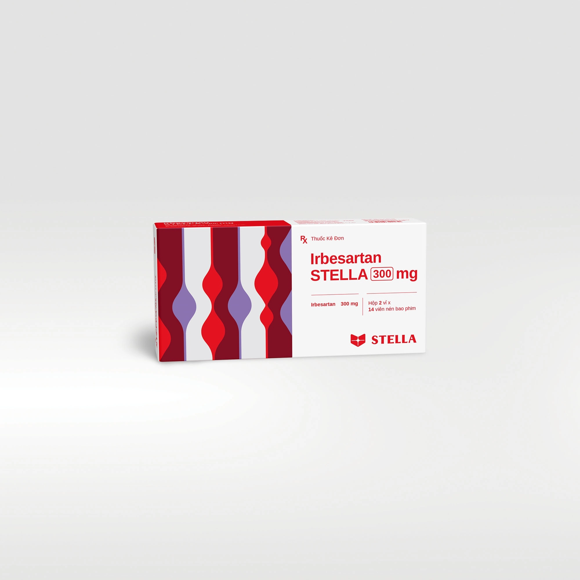 Thuốc trị tăng huyết áp Irbesartan Stella 300mg hộp 28 viên