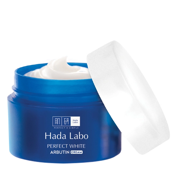 Kem dưỡng trắng mượt vượt trội, dưỡng ẩm sâu Hada Labo Perfect White Arbutin Cream hộp 1 lọ 50g