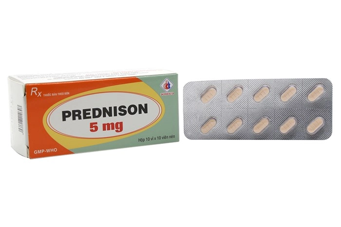 Thuốc kháng viêm Prednison 5mg DOMESCO hộp 100 viên nén