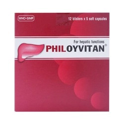 Thuốc điều trị rối loạn chức năng gan Philoyvitan hộp 60 viên