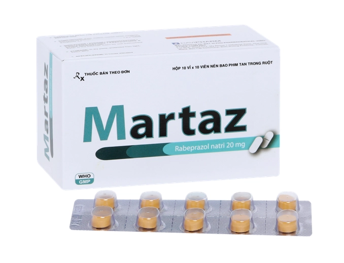 Thuốc tác dụng trên đường tiêu hóa Martaz hộp 100 viên