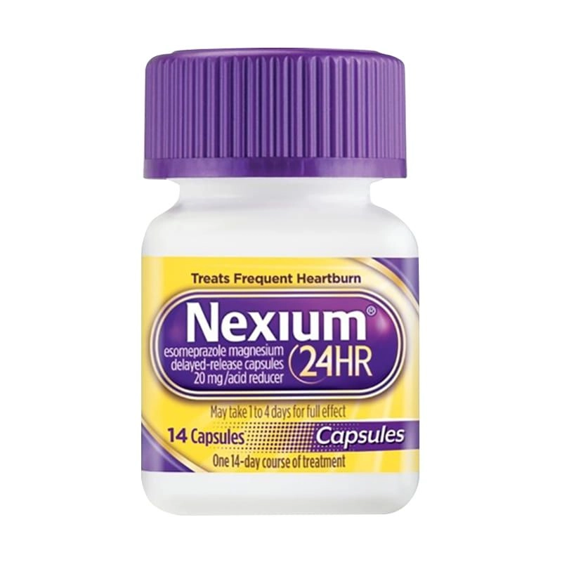 Viên uống hỗ trợ viêm loét dạ dày tá tràng Nexium 24HR hộp 1 lọ 14 viên