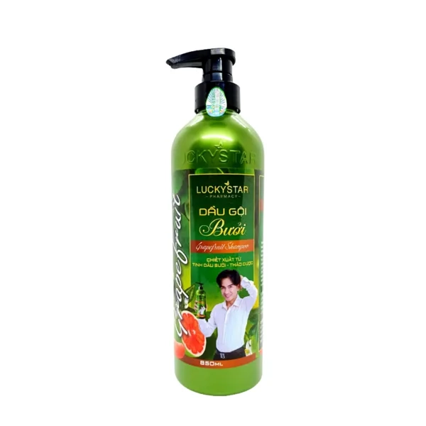 Dầu gội dược liệu Tinh Dầu Bưởi LUCKYSTAR chai 300ml