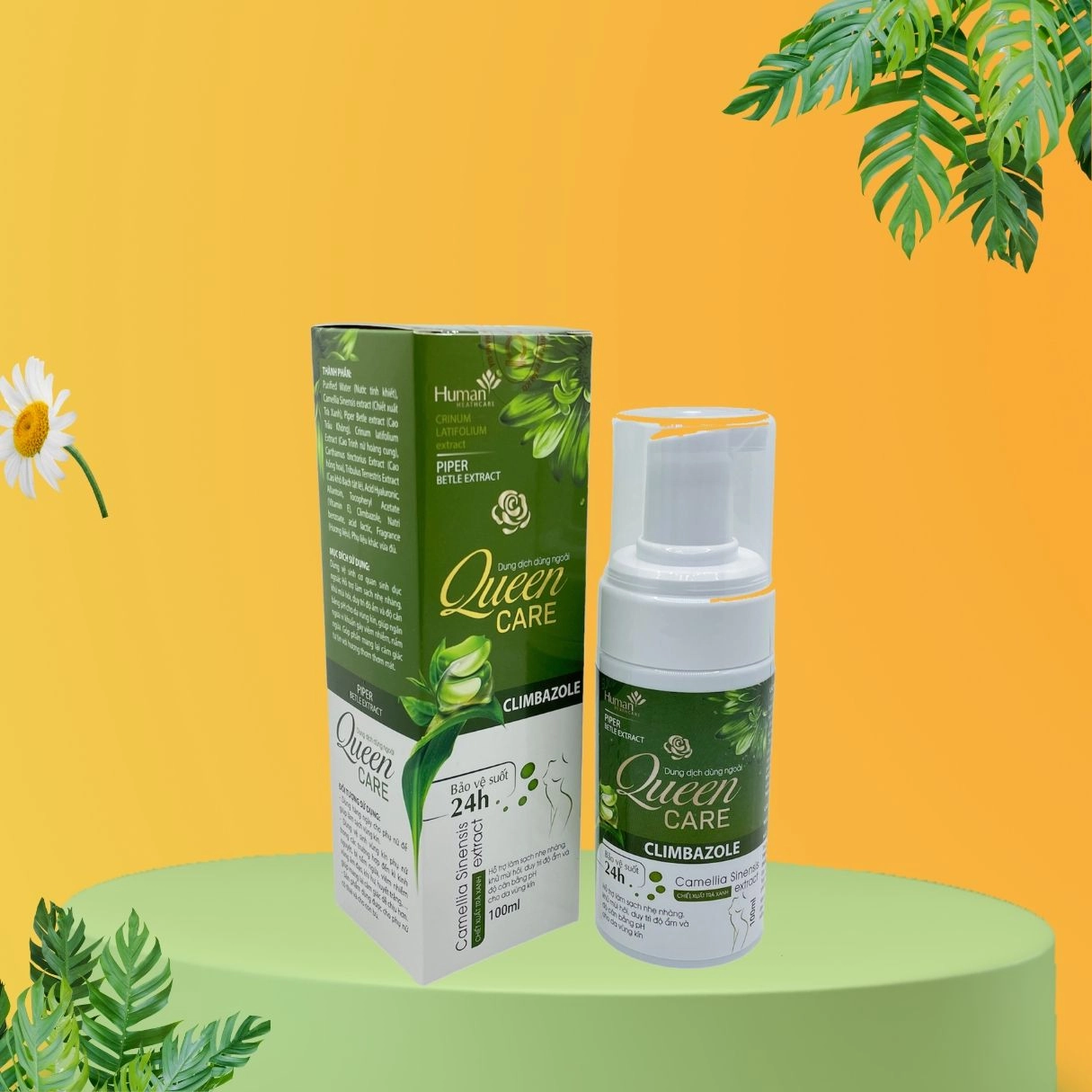 Dung dịch vệ sinh phụ nữ  Queen Care CLIMBAZOLE  hộp 1 chai 100ml
