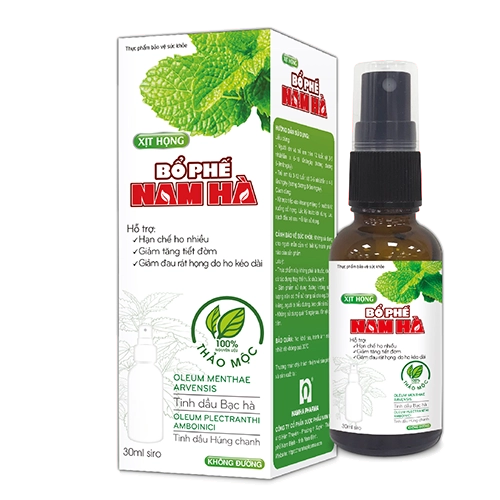 Xịt Họng Bổ Phế Nam Hà hộp 1 chai 30ml